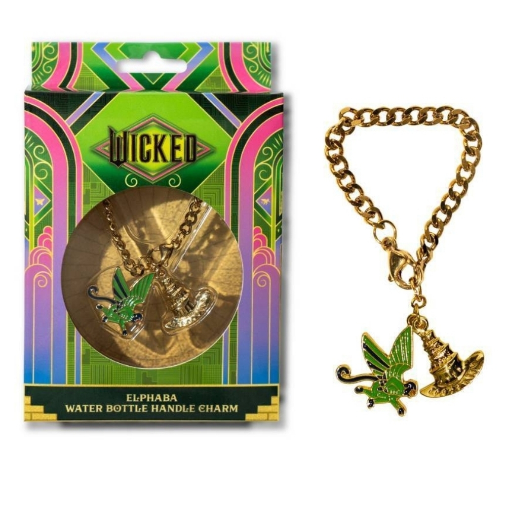 ⚠️Last Chance⚠️ Gold Plated Elphaba Hat & Monkey Handle Charm NIB